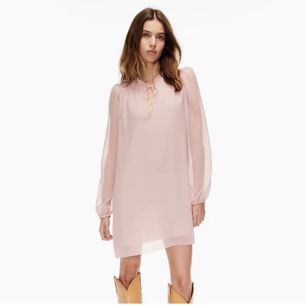 Aritzia Wilfred Molly Mini Dress - pink small